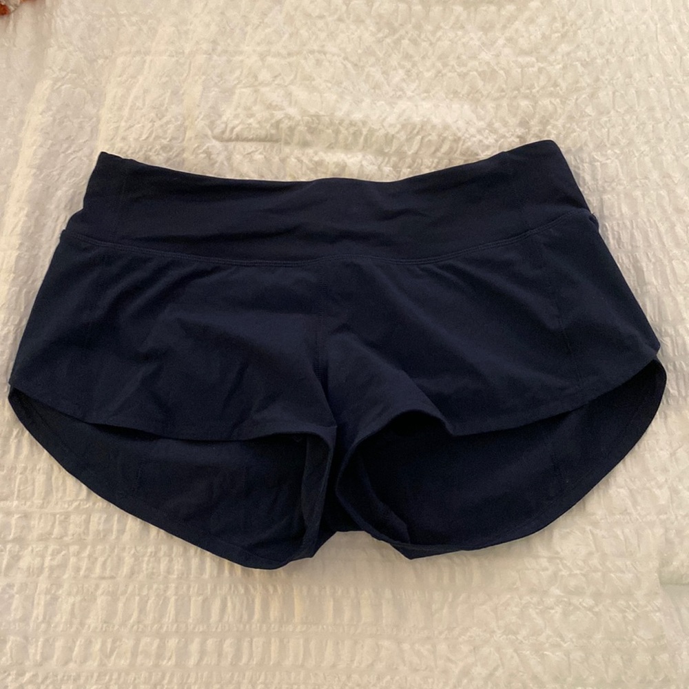 lululemon speed up navy shorts